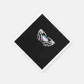 Trans Pride Skeleton Halloween Transgender Gothic  Servet (Hoek)