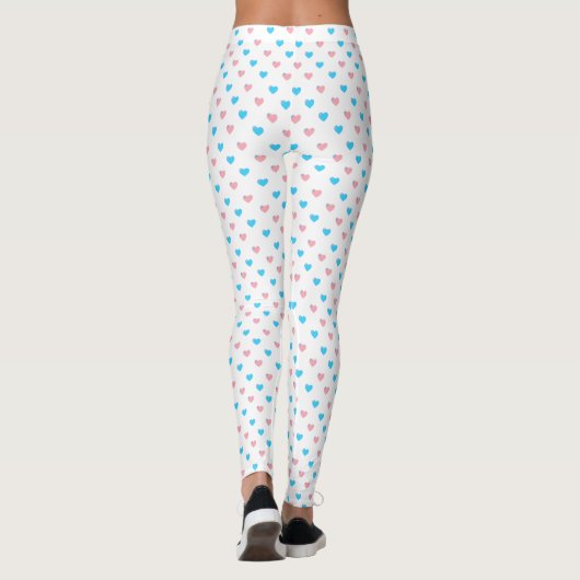 Trans Pride Small Hearts Leggings (Achterkant)