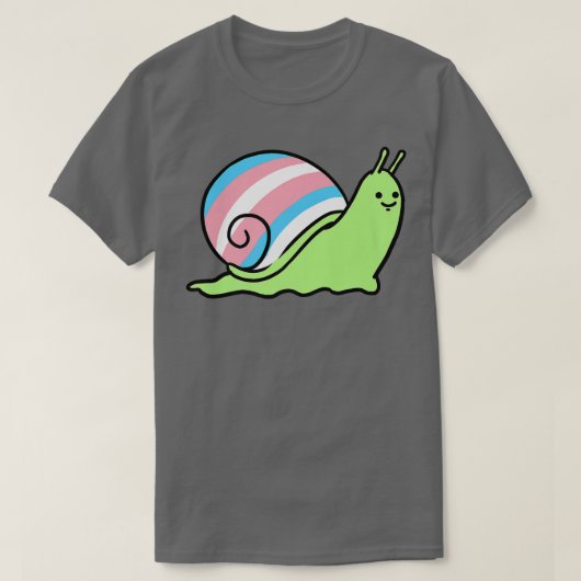 Trans Pride Snail Transgender T-shirt (Design voorkant)