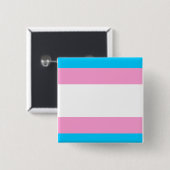 Trans Pride Speld Badge Vierkante Button 5,1 Cm (Voorkant /achterkant)