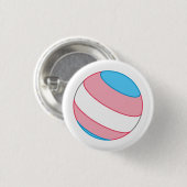 Trans Pride Sphere Ronde Button 3,2 Cm (Voorkant /achterkant)