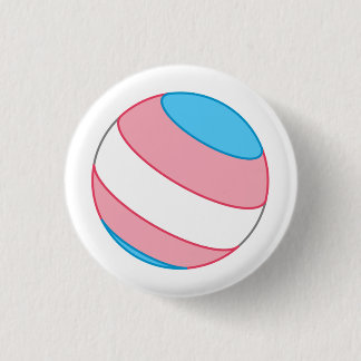 Trans Pride Sphere Ronde Button 3,2 Cm