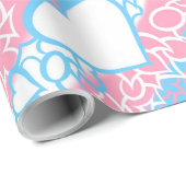 Trans Pride Squiggle Cadeaupapier (Rol Hoek)