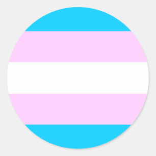 Trans Pride stickers - rond