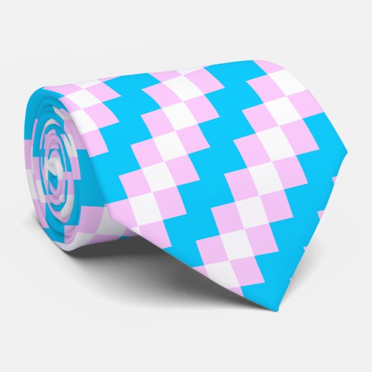 Trans Pride stropdas - ingecheckt (Opgerold)