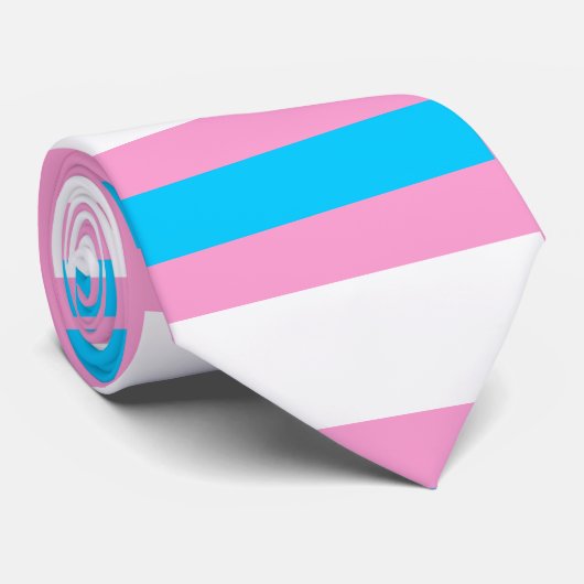 Trans Pride Stropdas: Vier elke tint Stropdas (Opgerold)