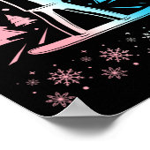 Trans Pride Subtiele LGBTQ Gay Pride Winter Snowbo Poster (Hoek)
