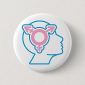 Trans Pride Symbol Button (Voorkant)