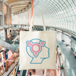 Trans Pride Symbol Canvas tas