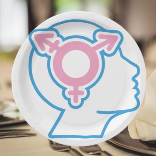Trans Pride Symbol Papieren Borden Bordje