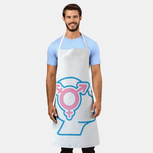 Trans Pride Symbol Schort (Gedragen)