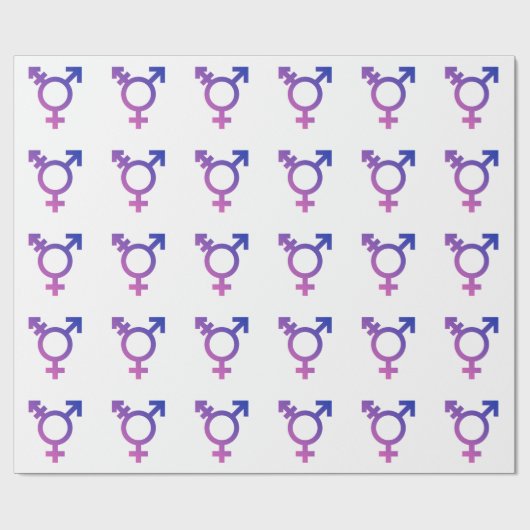 Trans Pride Symbool Cadeaupapier (Vlak)