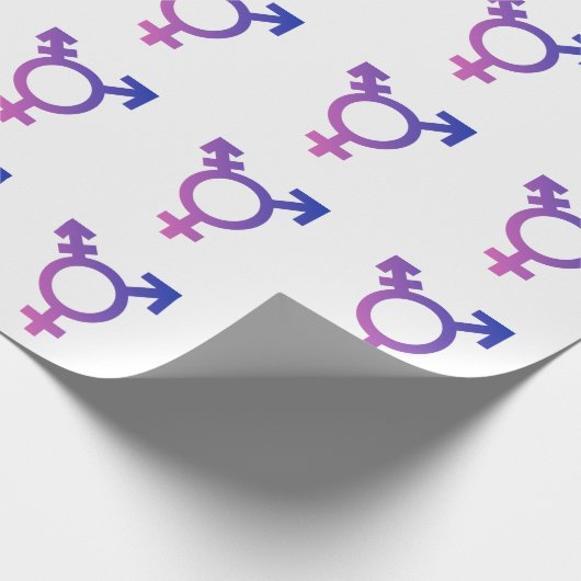 Trans Pride Symbool Cadeaupapier (Hoek)