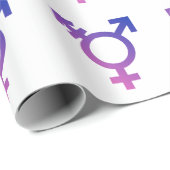 Trans Pride Symbool Cadeaupapier (Rol Hoek)