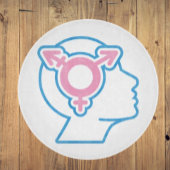 Trans Pride Symbool Glas Snijplank