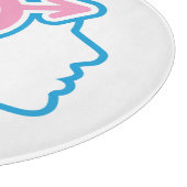 Trans Pride Symbool Glas Snijplank (Hoek)