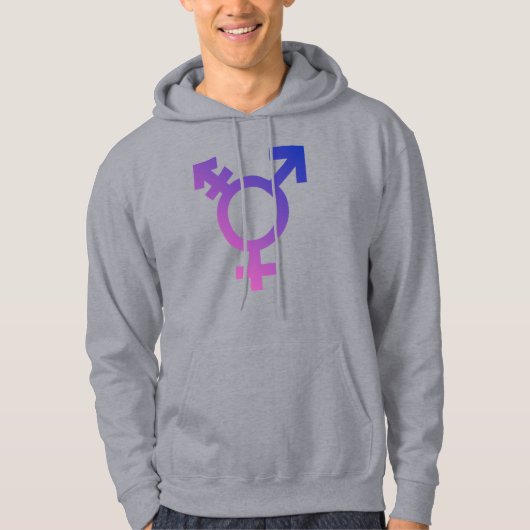 Trans Pride Symbool Hoodie (Voorkant)