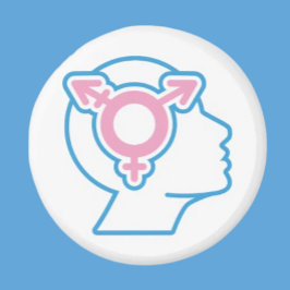 Trans Pride Symbool Magneet