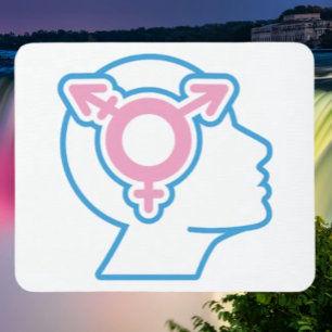 Trans Pride Symbool Muismat