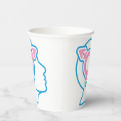 Trans Pride Symbool Papieren bekers (Rechts)