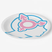 Trans Pride Symbool Papieren Borden Bordje (Gekanteld)