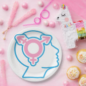Trans Pride Symbool Papieren Borden Papieren Bordje (Feest)