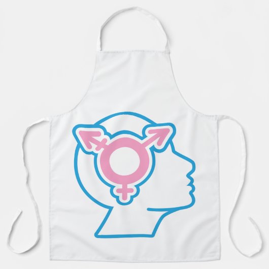 Trans Pride Symbool Schort (Voorkant)
