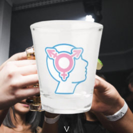 Trans Pride Symbool Shot Glass Shot Glas