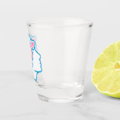 Trans Pride Symbool Shot Glass Shot Glas (Rechts)