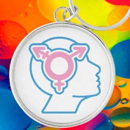 Trans Pride Symbool Sleutelhanger