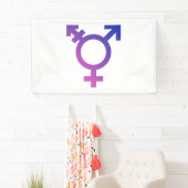 Trans Pride Symbool Spandoek (Insitu)