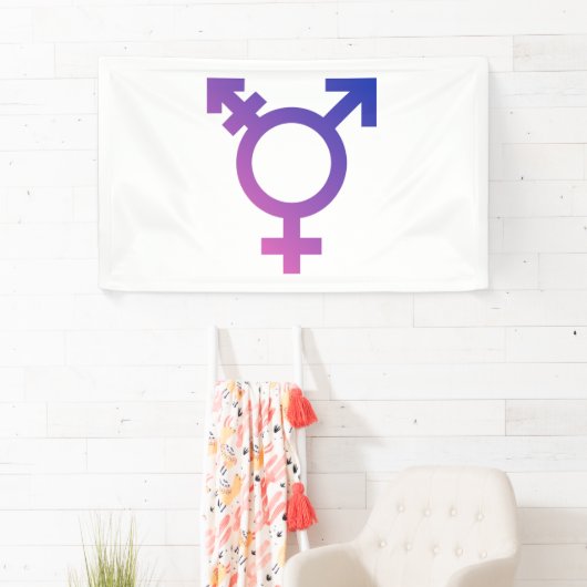 Trans Pride Symbool Spandoek (Insitu)