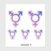 Trans Pride-symbool Sticker (Vel)