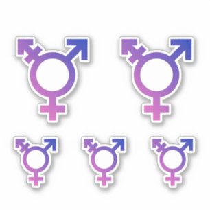 Trans Pride-symbool Sticker