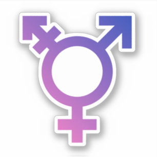 Trans Pride Symbool Sticker