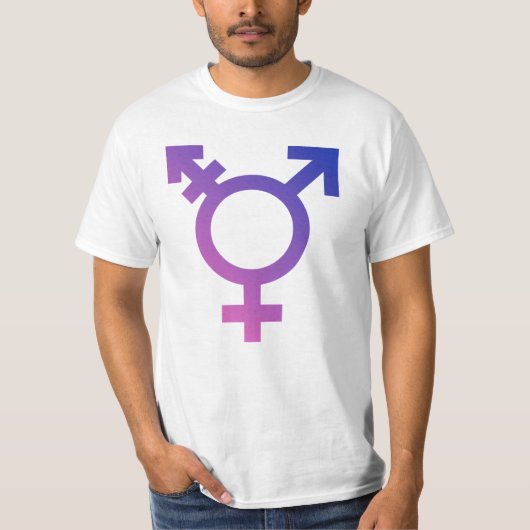 Trans Pride Symbool T-shirt (Voorkant)