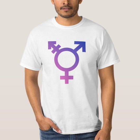 Trans Pride Symbool T-shirt (Voorkant)