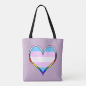 Trans Pride Tote Bag (Achterkant)