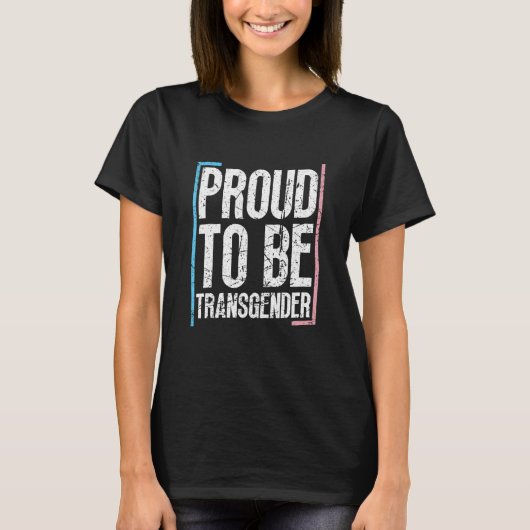 Trans Pride Trans Flag Transgender LGBT T-shirt (Voorkant)
