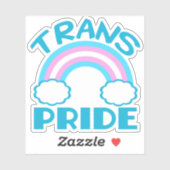 Trans Pride Transgender Flag Regenboog Sticker (Vel)