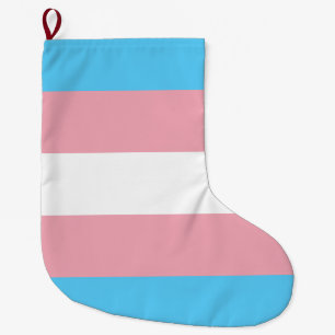 Trans Pride (Transgender Pride) Vlag Grote Kerstsok