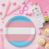 Trans Pride (Transgender Pride) Vlag Papieren Bordje (Feest)
