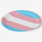 Trans Pride (Transgender Pride) Vlag Papieren Bordje (Gekanteld)