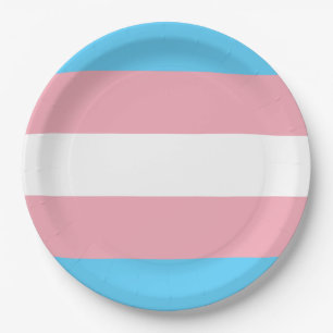 Trans Pride (Transgender Pride) Vlag Papieren Bordje