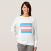 Trans Pride (Transgender Pride) Vlag T-shirt (Voorkant volledig)