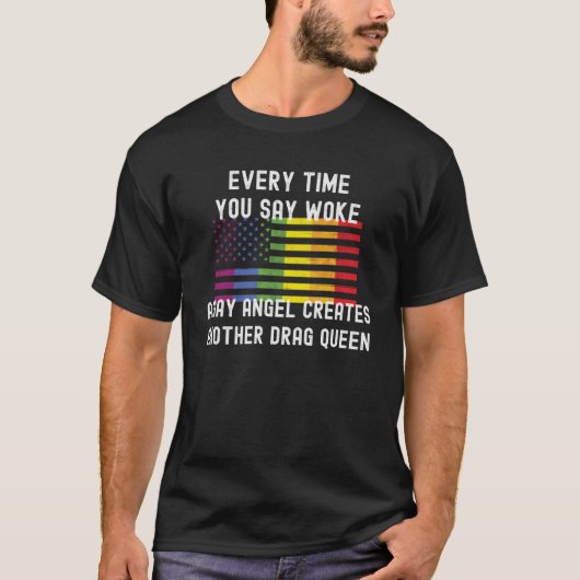 Trans Pride Transgender Support Bescherm LGBT Amer T-shirt (Voorkant)