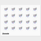 Trans Pride-uitbarsting Trans Ronde Sticker (Vel)