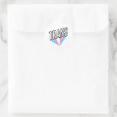 Trans Pride-uitbarsting Trans Ronde Sticker (Tas)