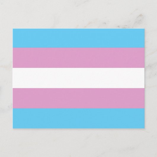 Trans Pride-vlag - (2) Briefkaart (Voorkant)