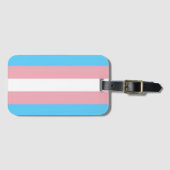 Trans Pride Vlag Bagagelabel (Voorkant (horizontaal))